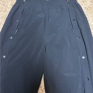 lululemon athletica Black Snap-Button Track Pants